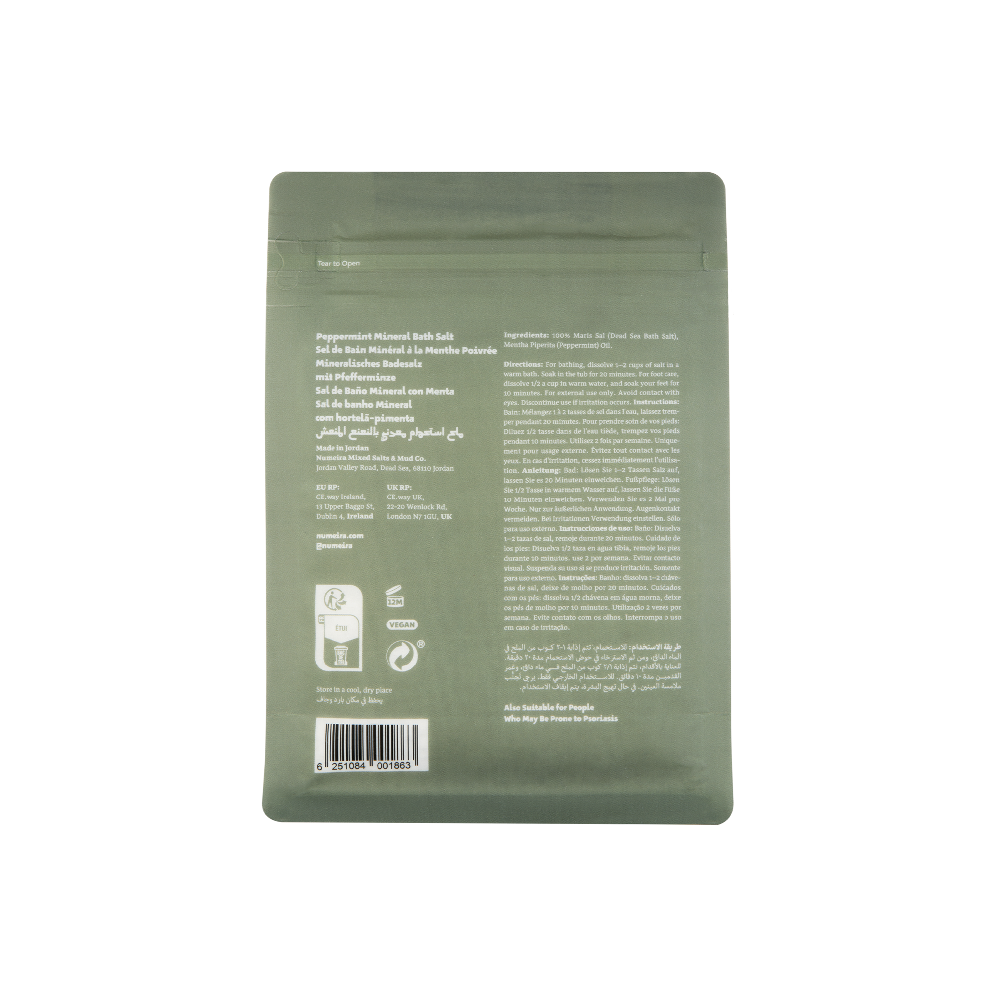 Peppermint Dead Sea Bath Salt 2